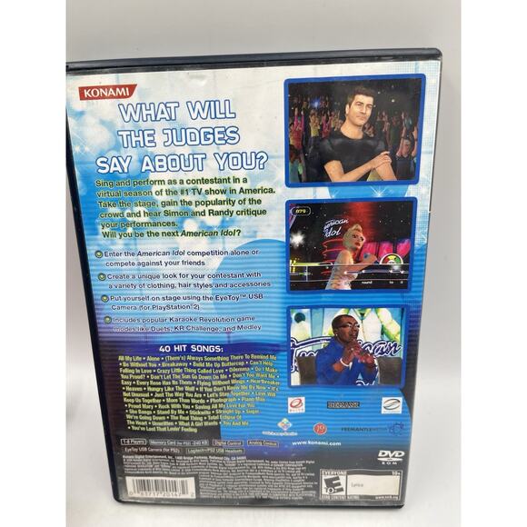 Karaoke Revolution Presents: American Idol (Sony PlayStation 2, 2007) Complete - Picture 2 of 6